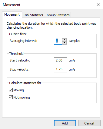 Movement Settings