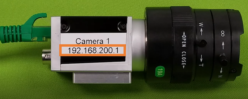 GigE Camera IP Address Example