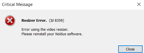 Resizer Error Screenshot