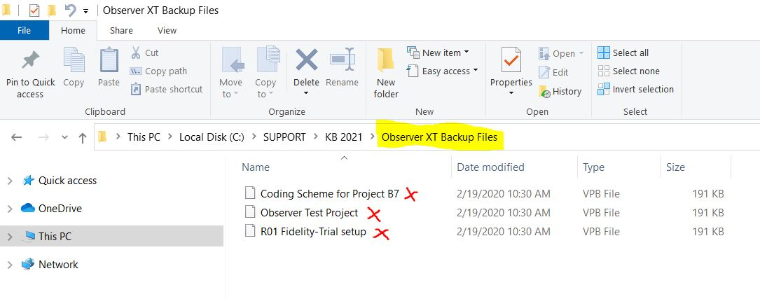 Backup file with hidden extension