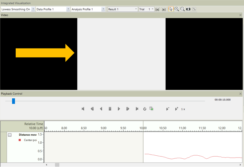 EthoVision display problem screenshot