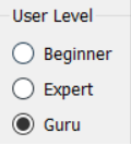 User Level Settings