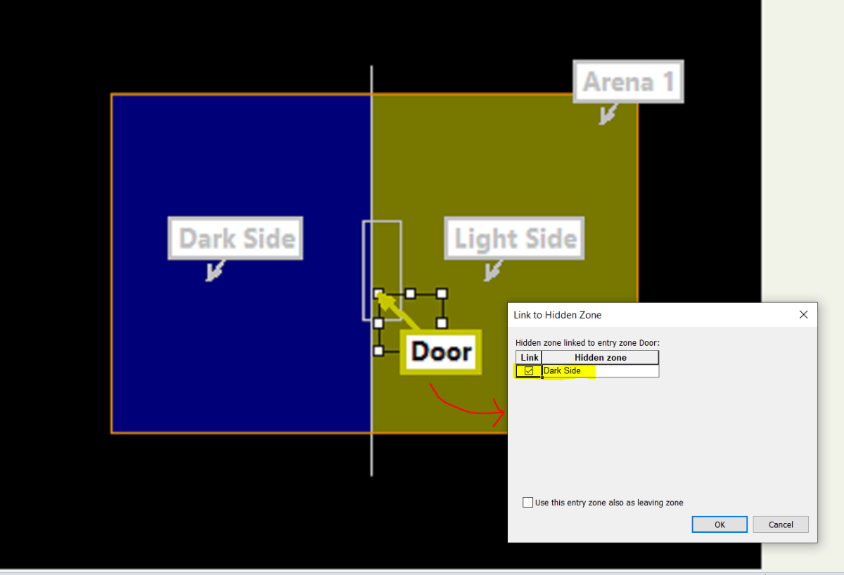 Link Entry Zone to Hidden Zone